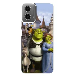 Чехол с мультфильмом Шрек на Motorola MOTO G34 (Сказочные герои Шрека)