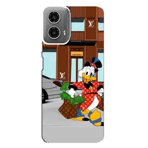 Чехлы для Motorola MOTO G34 - Скрудж МакДак Louis Vuitton (PREMIUMPrint)