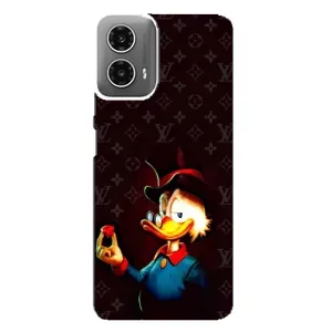 Чехлы для Motorola MOTO G34 - Скрудж МакДак Louis Vuitton (PREMIUMPrint) (Скрудж с бриллиантом)
