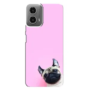Чехлы с собаками для Motorola MOTO G34 (VPrint) (Смешная собака)
