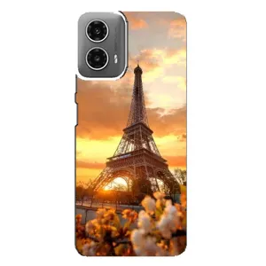 Чохол Ейфелева Вежа Motorola MOTO G34 - (AlphaPrint) (Сонячня вежа)