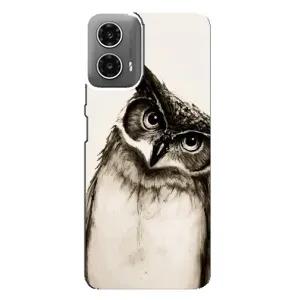 Чехол с птицами на Motorola MOTO G34 (VPrint) (Сова)