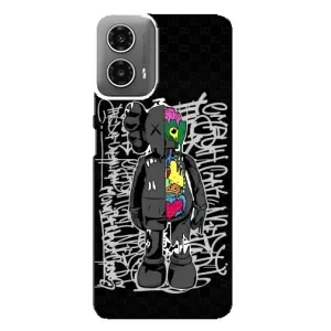 Чехлы для Motorola MOTO G34 - Bearbrick Louis Vuitton (PREMIUMPrint) (Стиль Bearbrick)