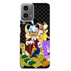 Чехлы для Motorola MOTO G34 - Скрудж МакДак Louis Vuitton (PREMIUMPrint) (Стильная Утка)