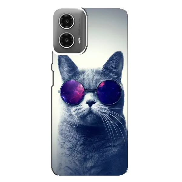 Чехол с принтом «Стильный кот» для Motorola MOTO G34 Чехол с принтом «Стильный кот» для Motorola MOTO G34