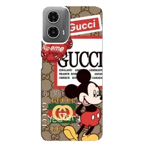 Чехол Disney Mouse Motorola MOTO G34 (PREMIUMPrint) (Стильный Микки)