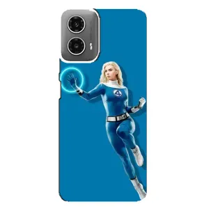 Чехол с принтом Фантастическая четверка для Motorola MOTO G34 (Сью Сторм полет)