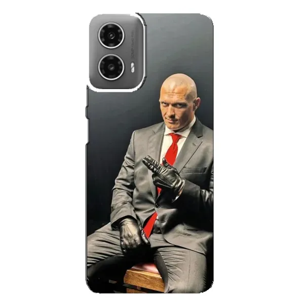 Чехол с принтом «Усик Hitman» для Motorola MOTO G34