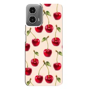 Чехлы с Фруктами для Motorola MOTO G34 (VPrint) (Вишня)