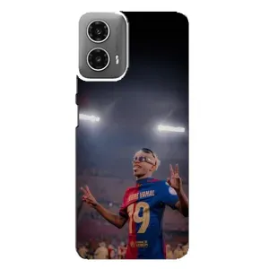 Чохол з принтом «Ямаль на стадіоні» для Motorola MOTO G34