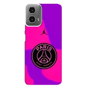 Чехлы PSG для Motorola MOTO G34 (AlphaPrint) (яркий ПСЖ)