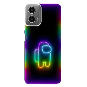 Чохли Амонг Ас для Motorola MOTO G34 (AlphaPrint) (Яскравий скін)