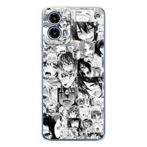 Чехол с принтом «Ahegao manga» для Motorola Moto G35