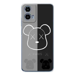 Чохли для Motorola Moto G35 - Bearbrick Louis Vuitton (PREMIUMPrint) (БеарБрік очі)