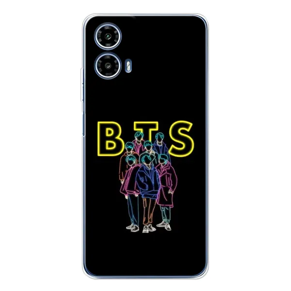 Чохол з принтом «BTS стайл» для Motorola Moto G35 Чохол з принтом «BTS стайл» для Motorola Moto G35
