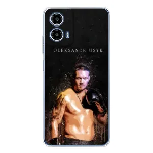 Чохол з картинкою Олександр Усик для Motorola Moto G35 (Боксер Олександр Усик)