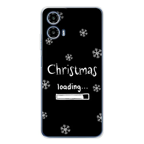 Чохол з принтом «Christmas loading» для Motorola Moto G35