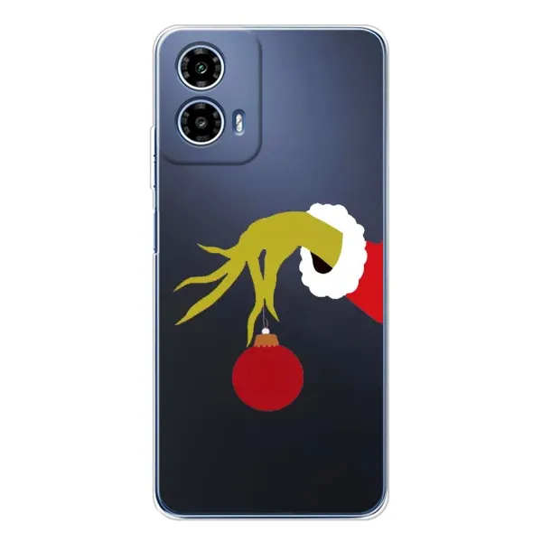 Чохол з принтом «Грінч з іграшкою» для Motorola Moto G35