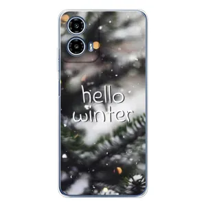 Чохол з принтом «Hello winter» для Motorola Moto G35