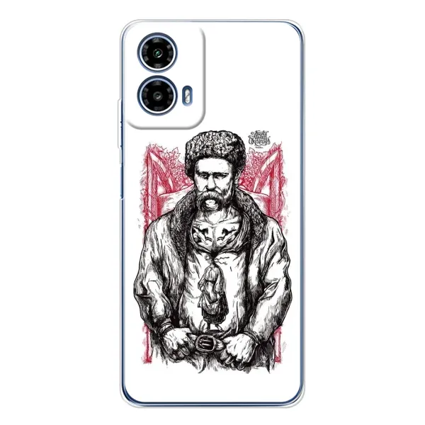 Чохол з принтом «Козак Шевченко» для Motorola Moto G35 Чохол з принтом «Козак Шевченко» для Motorola Moto G35