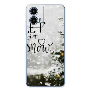 Чохол з принтом «Let it snow» для Motorola Moto G35