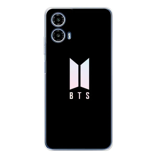Чохол з принтом «Лого BTS» для Motorola Moto G35 Чохол з принтом «Лого BTS» для Motorola Moto G35