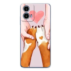 Чохли з собаками для Motorola Moto G35 (VPrint) (Любовь до собак)