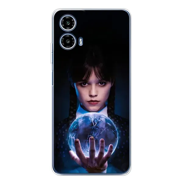 Чохол з принтом «Магічна сфера Венздей» для Motorola Moto G35 Чохол з принтом «Магічна сфера Венздей» для Motorola Moto G35