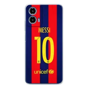 Чехлы Месси для Motorola Moto G35 (AlphaPrint) (Messi Barca 10)