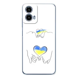 Чохол з принтом «Мир Україні» для Motorola Moto G35