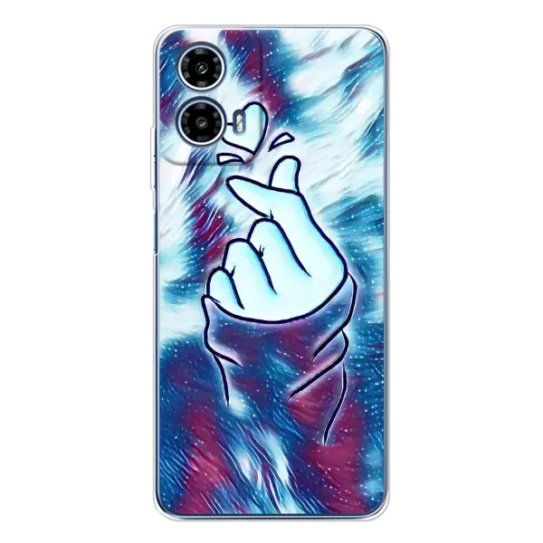 Чехол с принтом «Радужное сердце» для Motorola Moto G35 Чехол с принтом «Радужное сердце» для Motorola Moto G35
