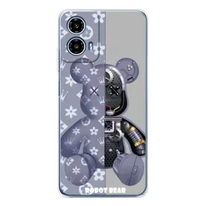 Крутые Чехлы Луи Виттон для Motorola Moto G35 (AlphaPrint) (Робот Мишка)