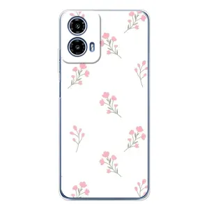 Чохол з розовим принтом для Motorola Moto G35 (Рожеві квіти)
