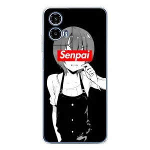 Чехол с принтом «Senpai» для Motorola Moto G35