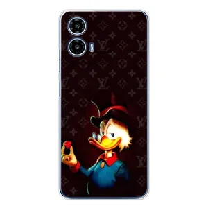 Чехли для Motorola Moto G35 - Скрудж МакДак Louis Vuitton (PREMIUMPrint) (Скрудж з ботліантом)