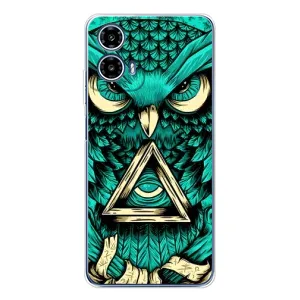 Чохол з пташками на Motorola Moto G35 (VPrint) (Сова з оком)