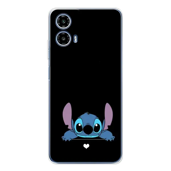 Чехол с принтом «Стич на черном» для Motorola Moto G35