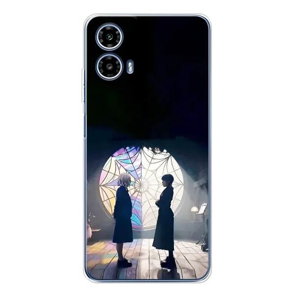Чехол с принтом «Уэнздей и Инид» для Motorola Moto G35