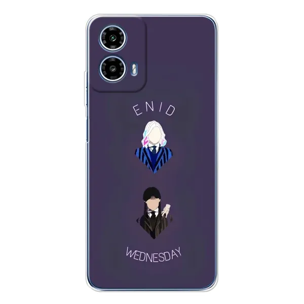 Чехол с принтом «Уэнздей и подруга» для Motorola Moto G35