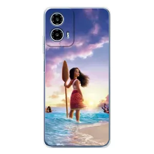 Чохол з мультфільмом Ваяна Motorola Moto G35 (Моана з веслом)