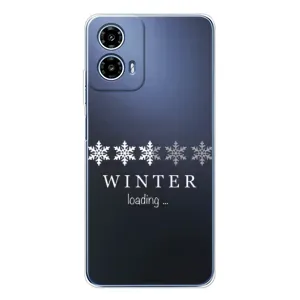 Чохол з принтом «Winter loading» для Motorola Moto G35