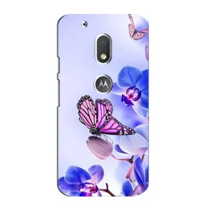 Чохли з квітами для Motorola MOTO G4 Play (VPrint) (Метелик на квітах)