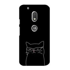 Чохол з малюнком кіт на Motorola MOTO G4 Play (Байдужий кіт)