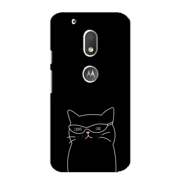 Чохол з принтом «Байдужий кіт» для Motorola MOTO G4 Play