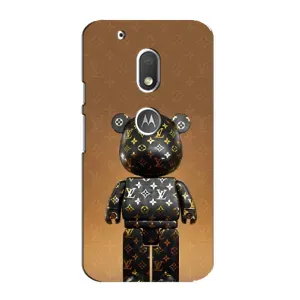 Чехлы для Motorola MOTO G4 Play - Bearbrick Louis Vuitton (PREMIUMPrint)