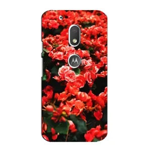Чохли з квітами для Motorola MOTO G4 Play (VPrint) (Квіти червоні)