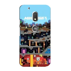 Чохол Майнкрафт на Motorola MOTO G4 Play (AlphaPrint) Minecraft (фон Minecraft)