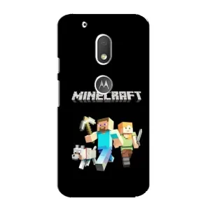 Чохол Майнкрафт на Motorola MOTO G4 Play (AlphaPrint) Minecraft (герої Minecraft)