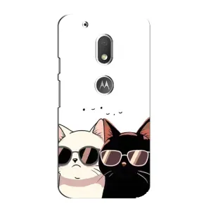 Чохол з малюнком кіт на Motorola MOTO G4 Play (Коти в окулярах)