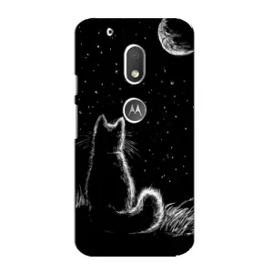 Чохол з принтом для Motorola MOTO G4 Play (AlphaPrint) Модні коти